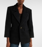 Saint Laurent Wool-blend tweed jacket