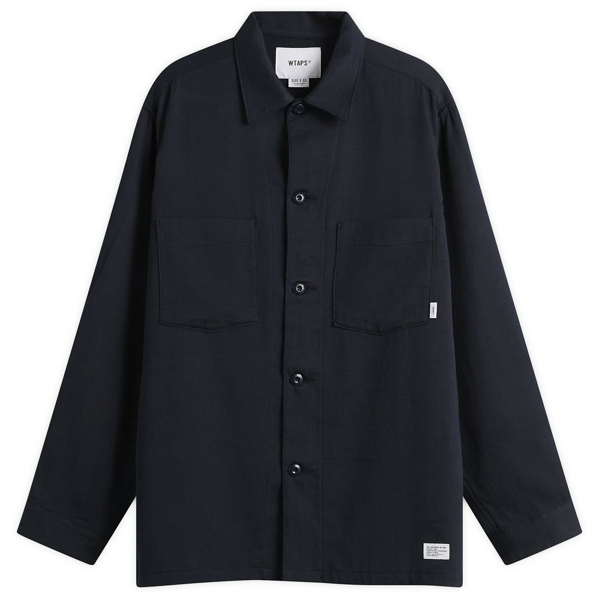WTAPS Men's Coolmax Multi Stripe Oxford Shirt in Blue WTAPS