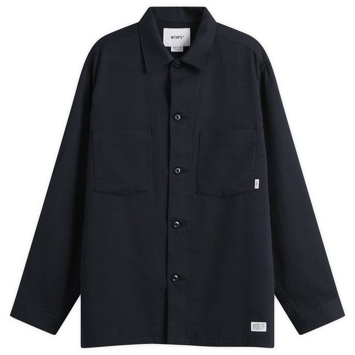 Photo: WTAPS Men's Cbw Long Sleeve Shirt in Navy