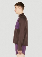 Puja Insulated Shell Sweatshirt in Brown