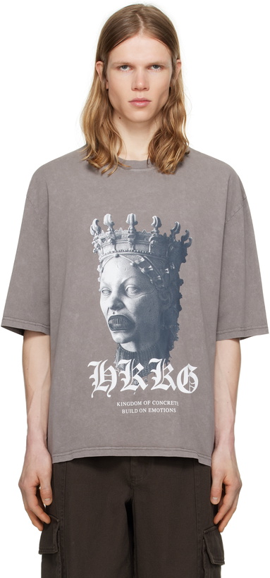 Photo: Han Kjobenhavn Gray Oversized Sculpture T-shirt