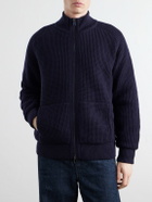 Altea - Padded Virgin Wool Bomber Jacket - Blue