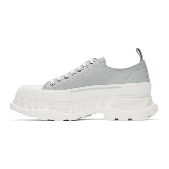 Alexander McQueen SSENSE Exclusive Grey Tread Slick Low Sneakers Alexander McQueen