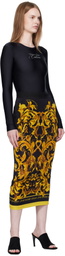 Versace Jeans Couture Black Logo Bodysuit