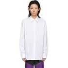 D.Gnak by Kang.D White Blazer Detailed Shirt