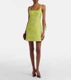 Emilia Wickstead Eliezer floral cloqué minidress