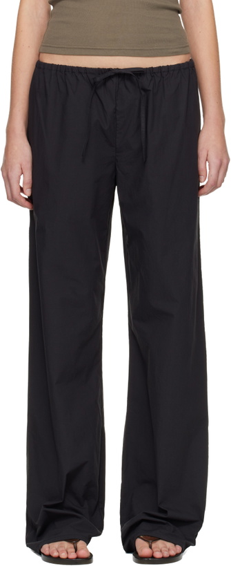 Photo: Matteau Black Drawcord Trousers