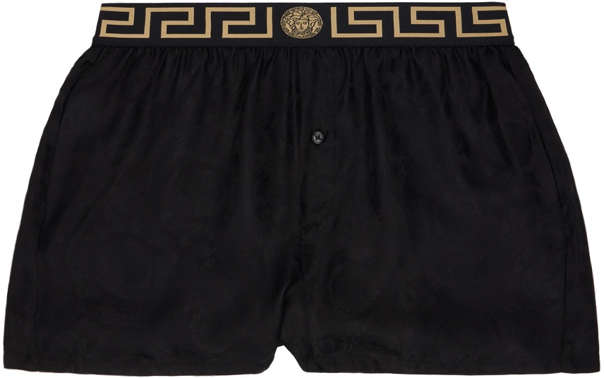 Photo: Versace Underwear Black Greca Boxers