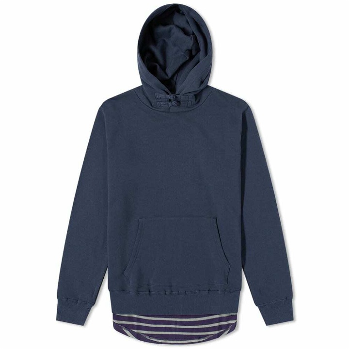 Photo: CLOT X A.Four Labs Popover Hoody in Navy