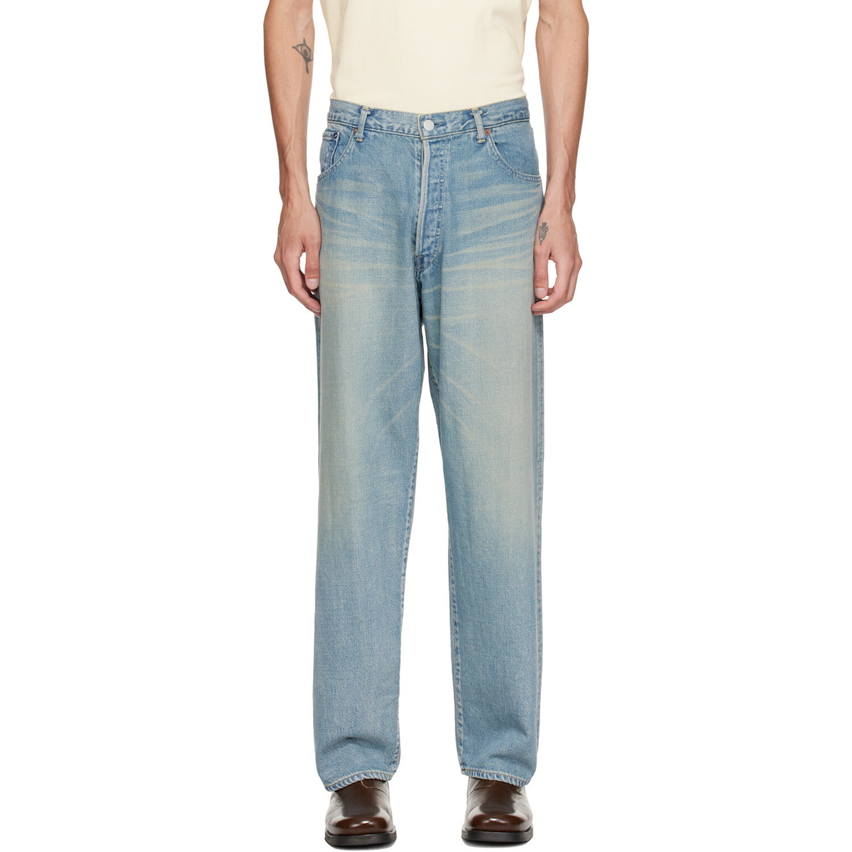 ssstein Blue Oversize Fit Jeans