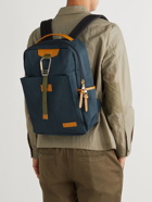Master-Piece - Link Leather-Trimmed Nylon-Twill Backpack