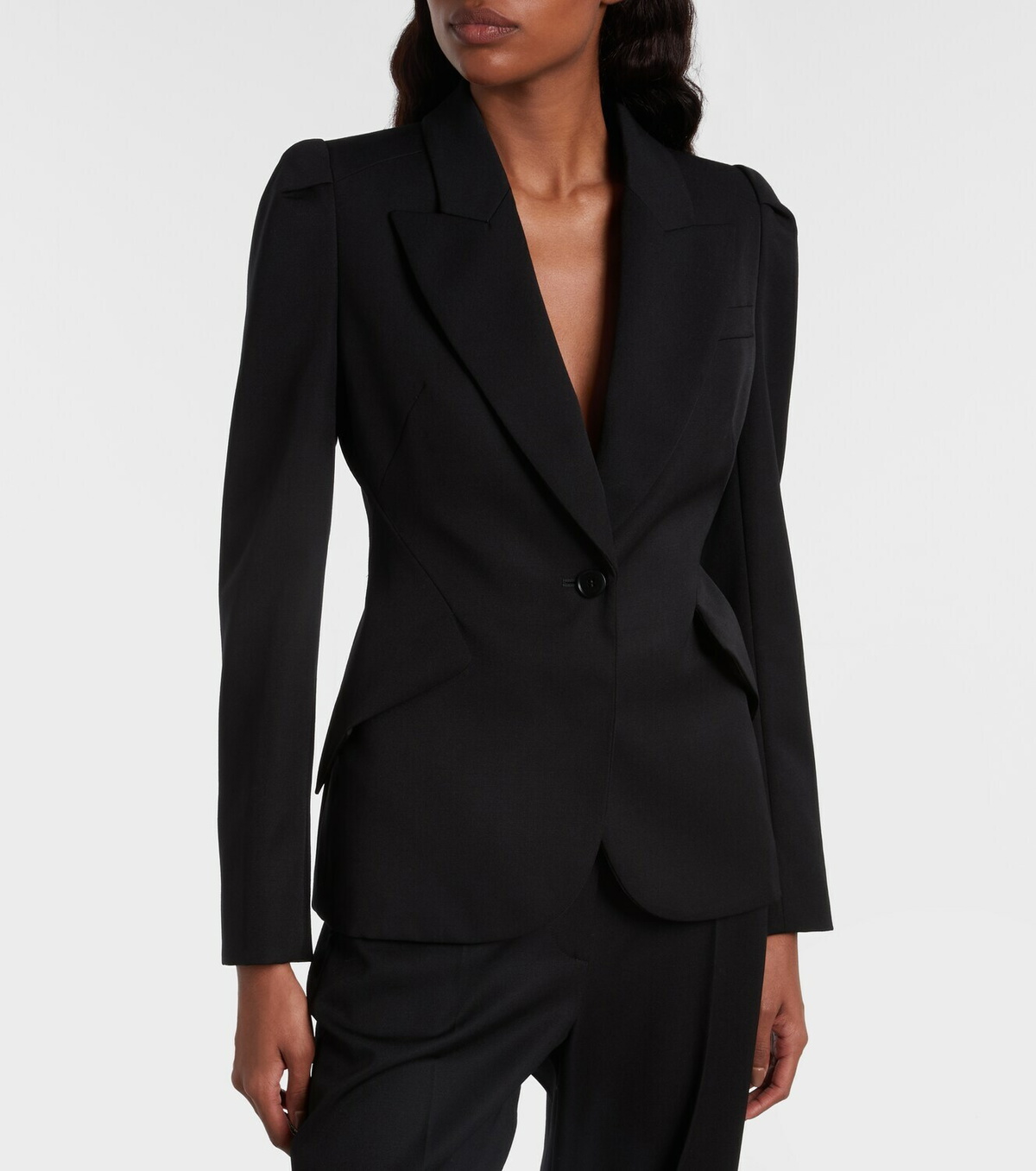 McQueen Single-breasted wool jacket