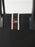 Christian Louboutin - Nastroloubi XL Grosgrain-Trimmed Canvas Tote Bag