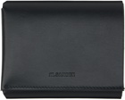 Jil Sander Black Leather Wallet