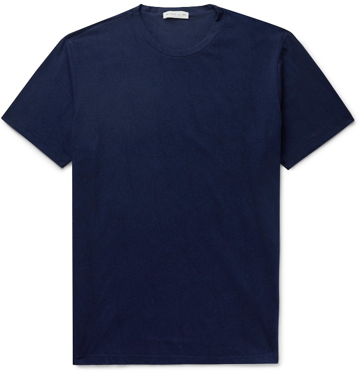 Photo: Etro - Paisley-Print Cotton-Jersey T-Shirt - Blue