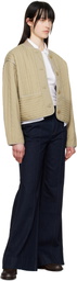 rag & bone Beige Marley Quilted Jacket