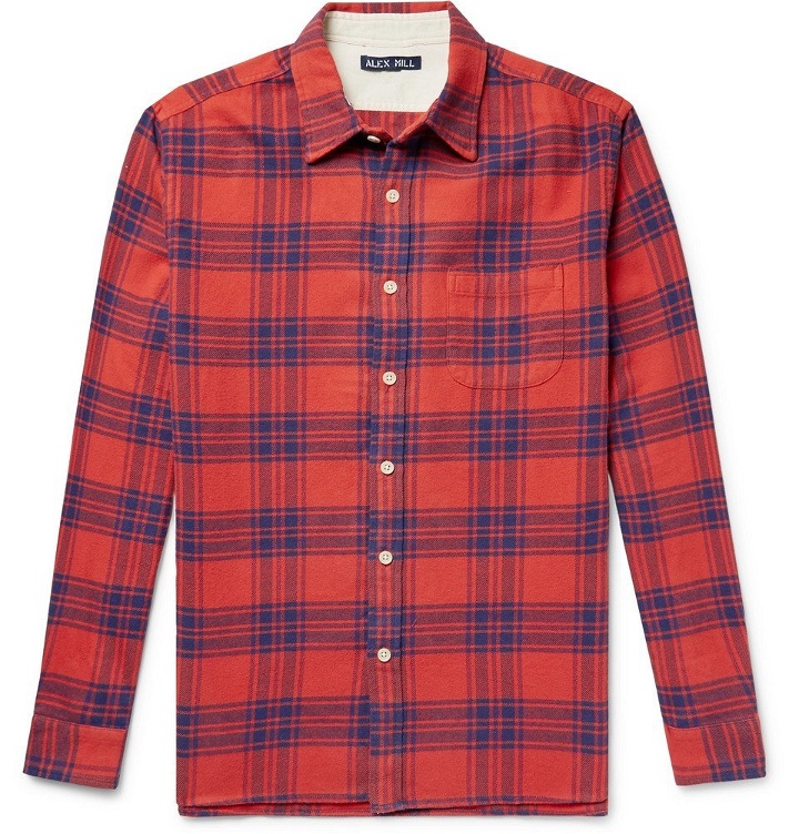 Photo: Alex Mill - Checked Cotton-Flannel Shirt - Red