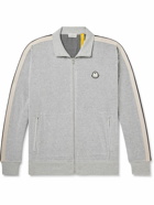 Moncler Genius - Palm Angels Logo-Appliquéd Chenille Track Jacket - Gray