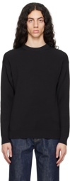 AURALEE Black Super Hard Sweater
