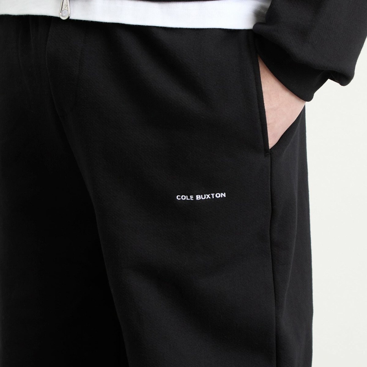 Cole Buxton Men's Vintage Mini Logo Sweatpants in Black