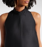 Tom Ford Belted wool and silk crêpe minidress