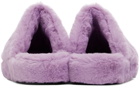 Versace Purple 'La Medusa' Slippers