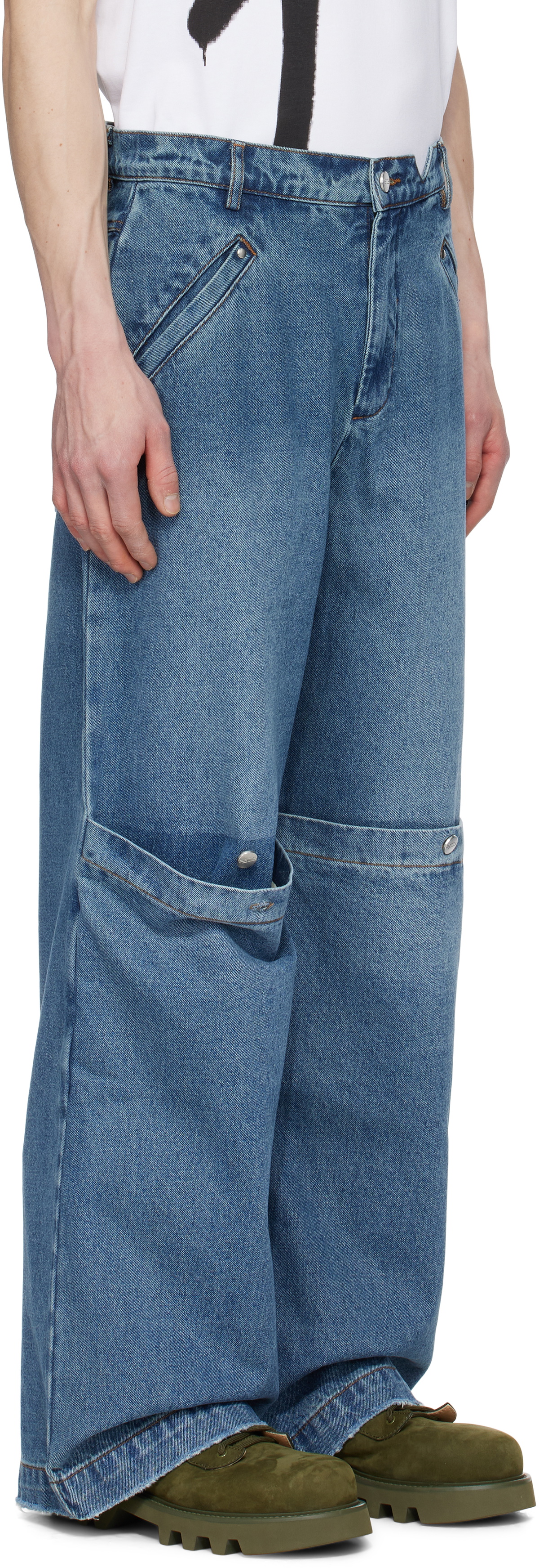 SPENCER BADU Blue Baggy Jeans Spencer Badu SPENCER BADU Blue Baggy Jeans Spencer Badu