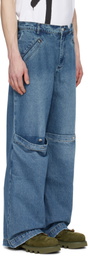 SPENCER BADU Blue Baggy Jeans