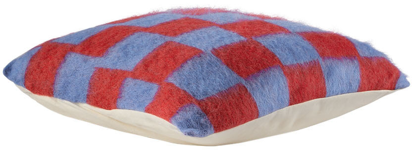 ZANKOV SSENSE Exclusive Blue & Red Rudy Cushion