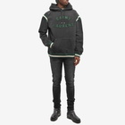 Saint Laurent Men's Logo Varsity Hoody in Black