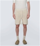 Alanui Rete crochet cotton-blend shorts