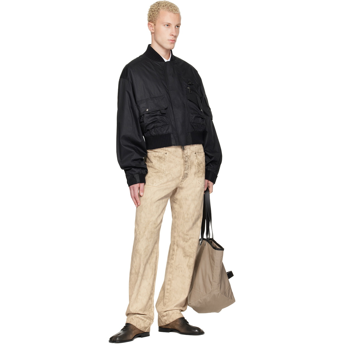 Vivienne Westwood Black Achilles Bomber Jacket Vivienne Westwood