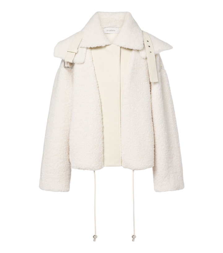 Photo: Sportmax Teddy-trimmed jacket