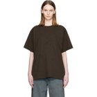 MM6 Maison Margiela Brown Horse Print Cotton T-shirt