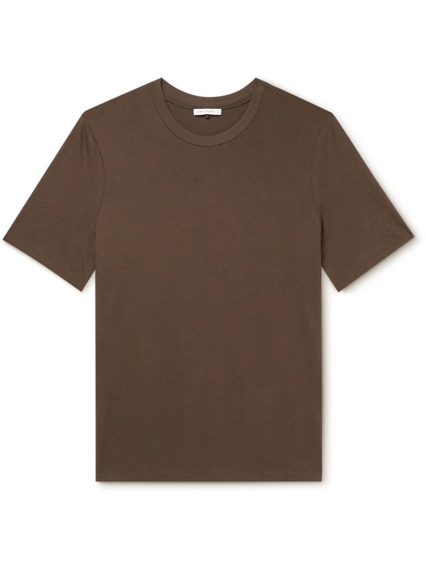 Photo: Ninety Percent - Organic Cotton-Jersey T-Shirt - Brown