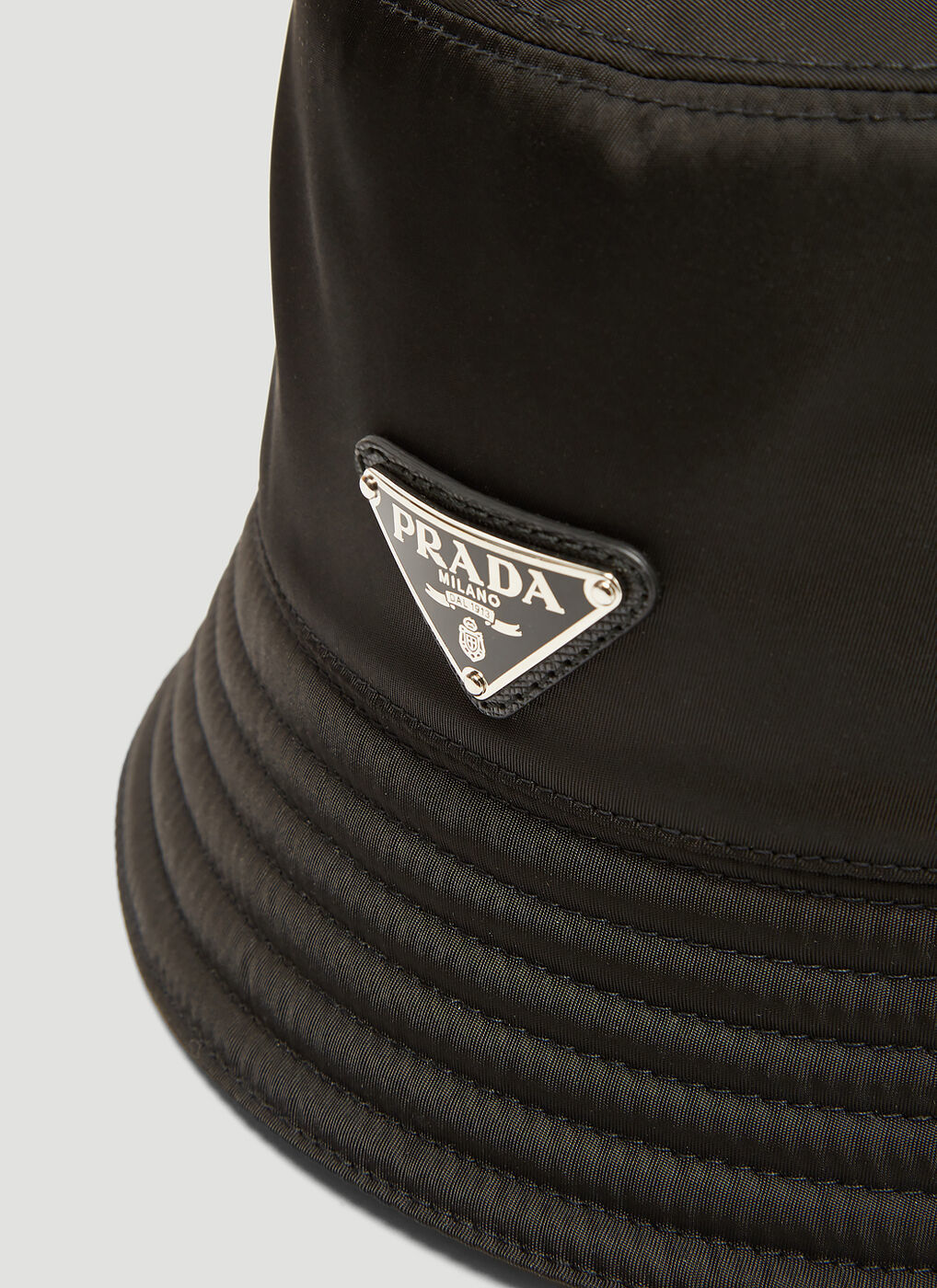 Black prada bucket online hat