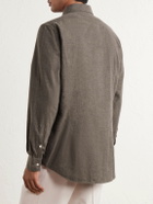 Massimo Alba - Genova Cotton-Flannel Shirt - Brown