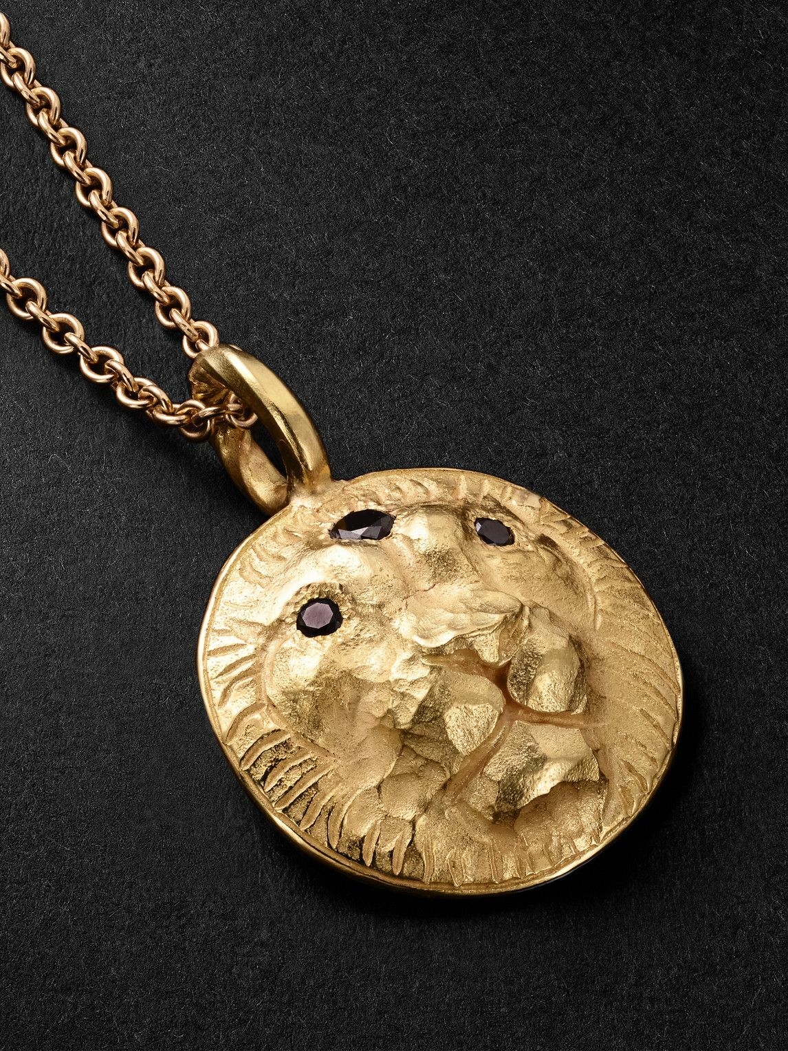Elhanati - Star Sign Leo Gold Diamond Pendant Necklace