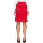 Coperni Red Tracksuit Midi Skirt