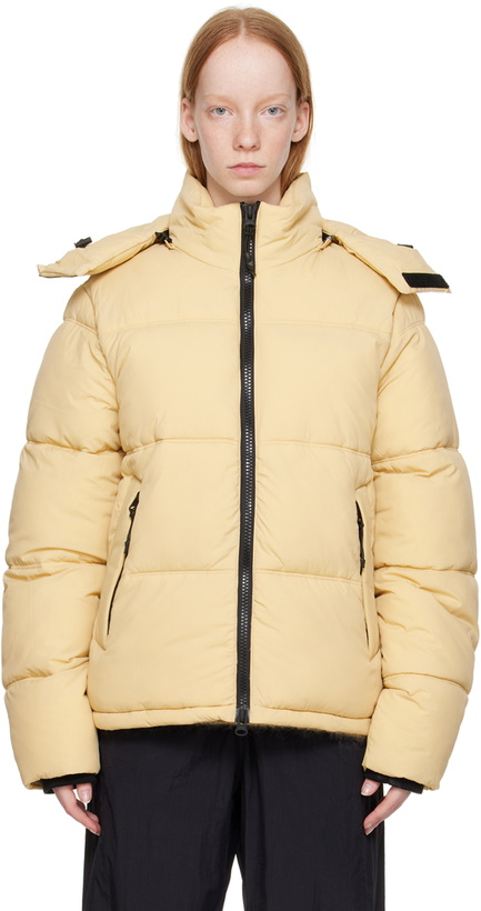 Photo: The Very Warm Beige Hooded Puffer Jacket