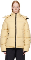 The Very Warm Beige Hooded Puffer Jacket