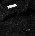 4SDesigns - Metallic Tweed Overshirt - Black