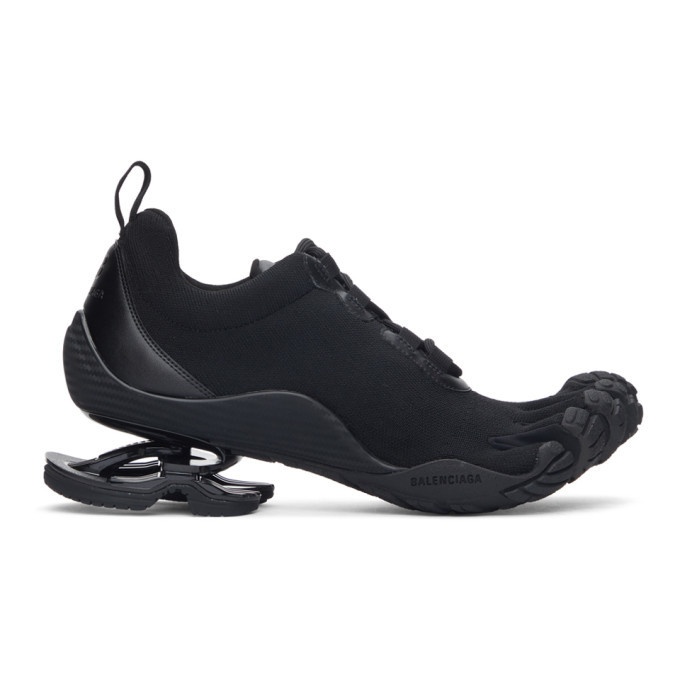 Photo: Balenciaga Black Toe Low-Top Sneakers