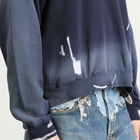 Acne Studios Men's Bow Spray Print Hoodie in Navy Blue