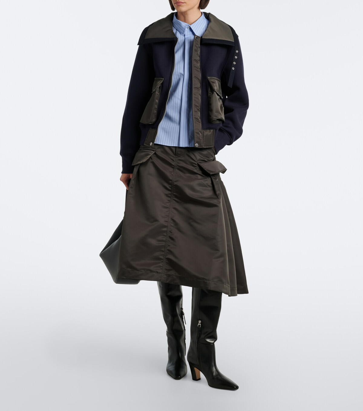 Sacai Cotton-blend blouson jacket