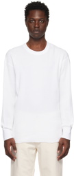 nanamica White Thermal Long Sleeve T-Shirt