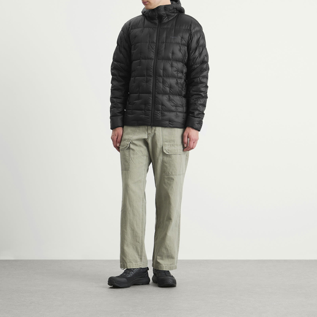Haglöfs Men's Hede Down Hooded Jacket in True Black