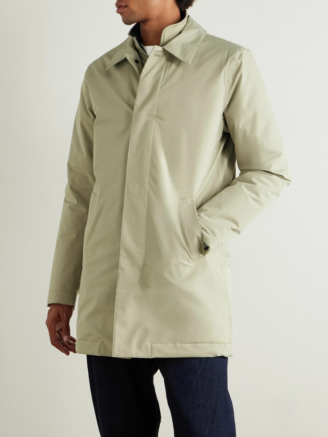 NN07 - Blake 8240 Coated-Twill Trench Coat - Neutrals