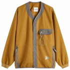 and wander Men's Vent Cardigan in Camel