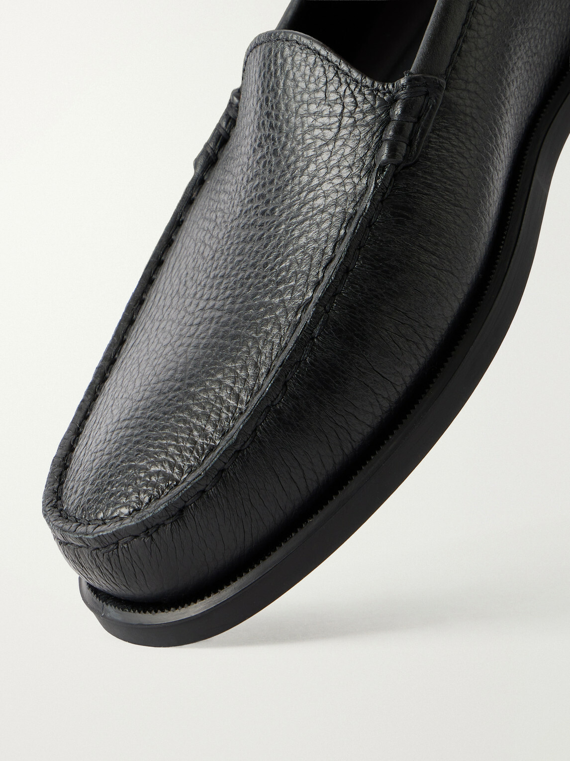 MORJAS - The Venetian Full-Grain Leather Loafers - Black